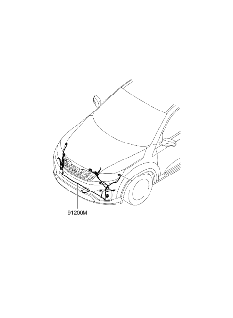 2013 Kia Sorento Wiring Assembly-Fem Diagram for 918451U032