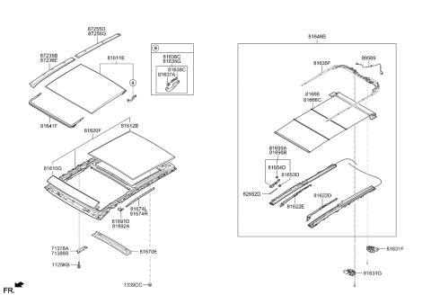 2013 Kia Sorento Base-Folding Cover,R Diagram for 816922P500