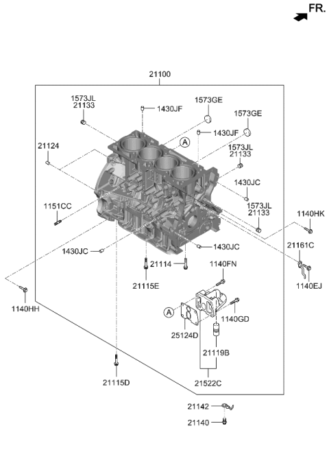 2014 Kia Sorento Cylinder Block Diagram 1