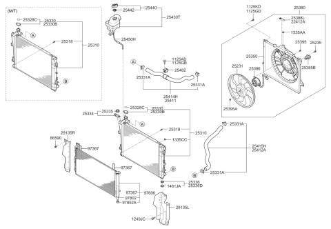 2013 Kia Optima Engine Cooling System Diagram