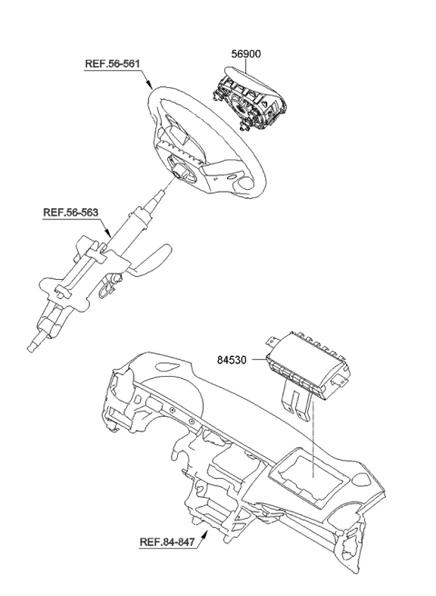 2011 Kia Optima Air Bag System Diagram 1