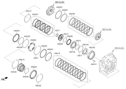 2013 Kia Optima Korean made Transaxle Brake-Auto Diagram