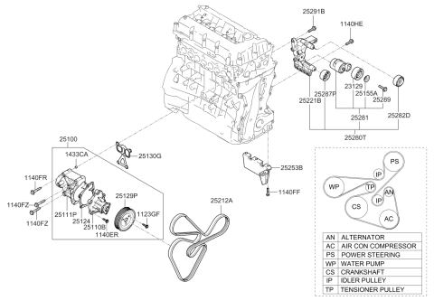 2011 Kia Optima Coolant Pump Diagram 1