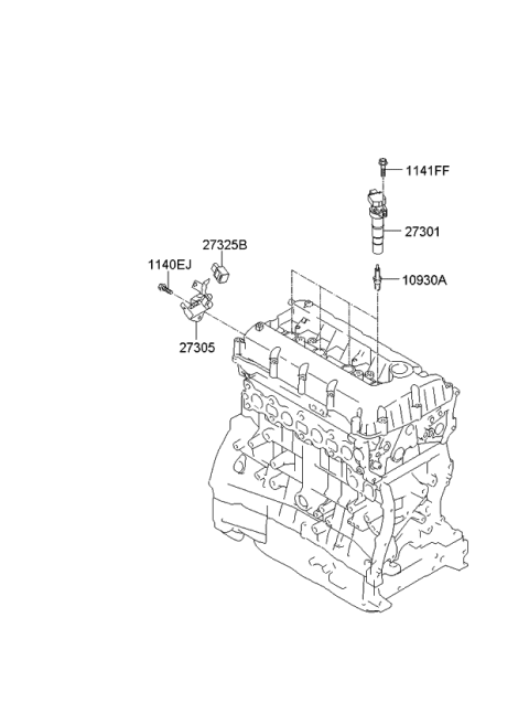 2012 Kia Optima Spark Plug & Cable Diagram 1