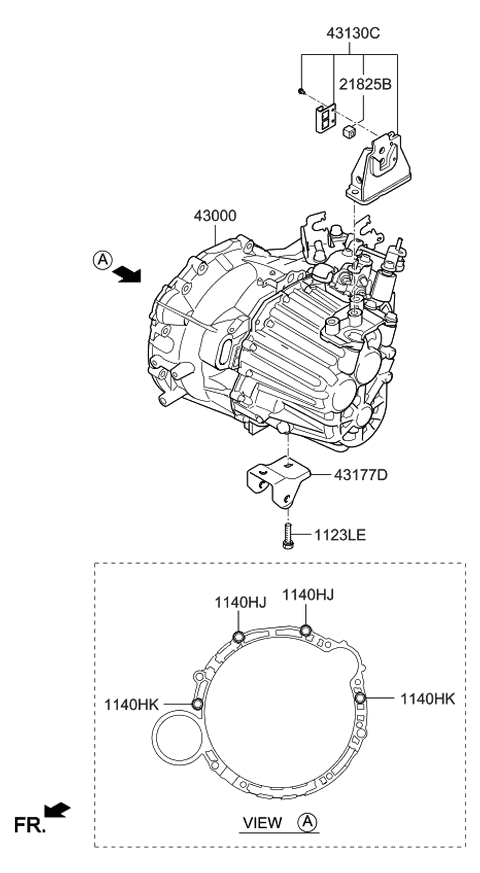 2012 Kia Optima Transaxle Assy-Manual Diagram