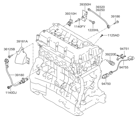 2013 Kia Optima Electronic Control Diagram 1