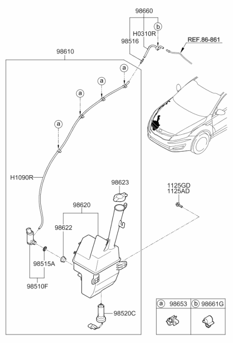 2012 Kia Optima Windshield Washer Diagram