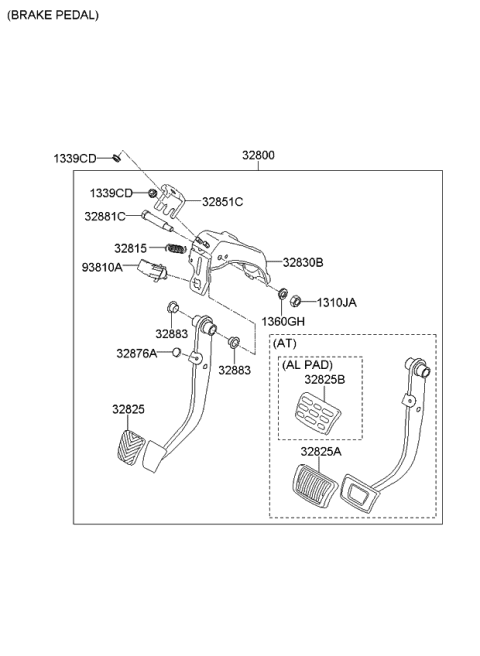 2012 Kia Optima Bracket-Cowl Mounting Diagram for 328313R000