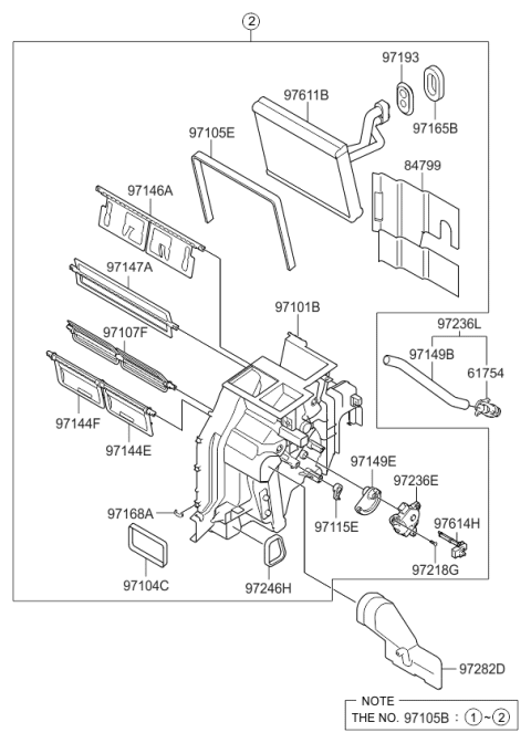 2013 Kia Optima Aspirator Diagram for 972363S000