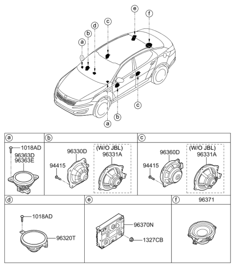 2012 Kia Optima Speaker Diagram