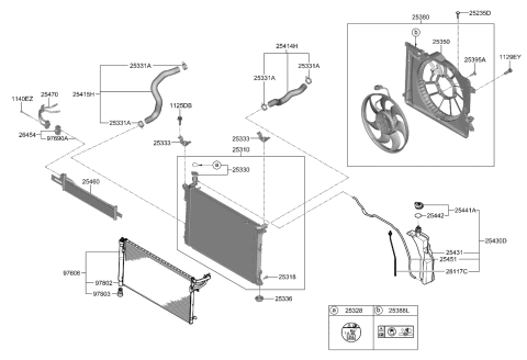 2019 Kia K900 Bracket Assembly-RADIATO Diagram for 25333J6000