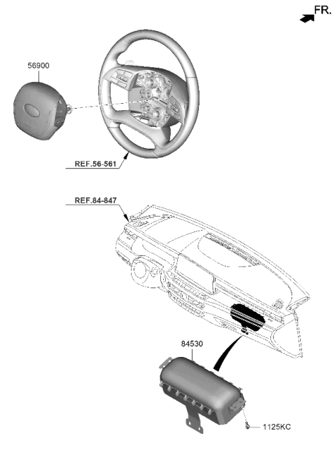 2019 Kia K900 Pad N K Diagram for 80300J6000