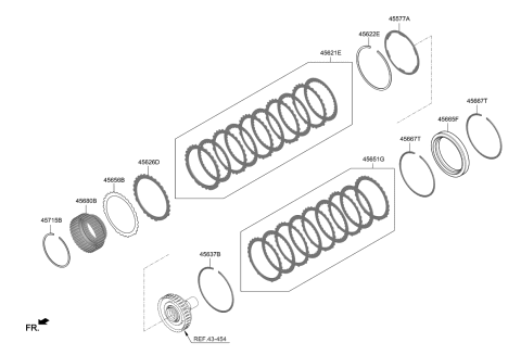 2019 Kia K900 Transaxle Brake-Auto Diagram