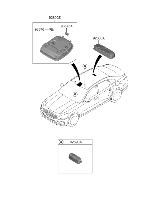 2020 Kia K900 Room Lamp Diagram