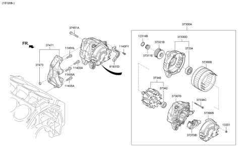 2019 Kia K900 Alternator Diagram