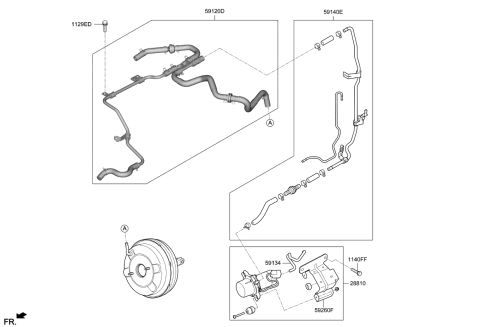 2019 Kia K900 Hose Assembly-INTENSIFIE Diagram for 59120J6000