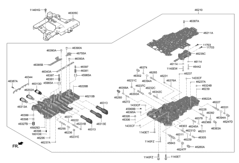 2019 Kia K900 Transmission Valve Body Diagram