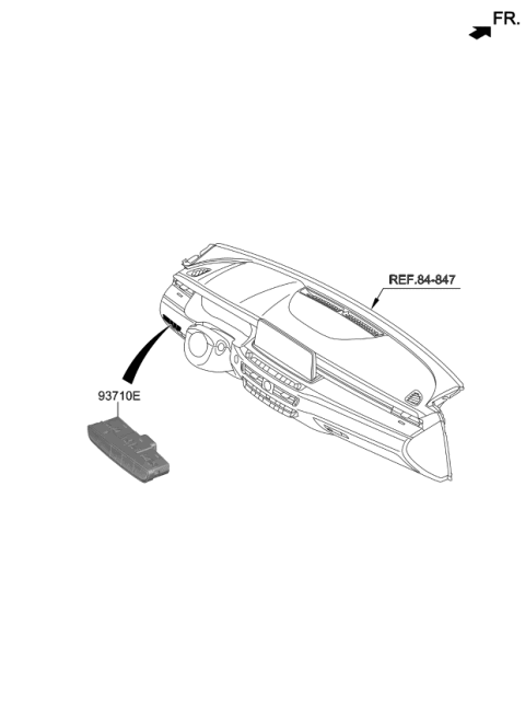 2019 Kia K900 Switch Assembly-Side CRA Diagram for 93700J6000SA1