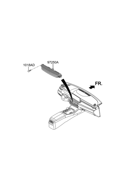 2019 Kia K900 Control Assembly-Heater Diagram for 97250J6100