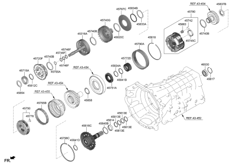 2019 Kia K900 Transaxle Gear-Auto Diagram