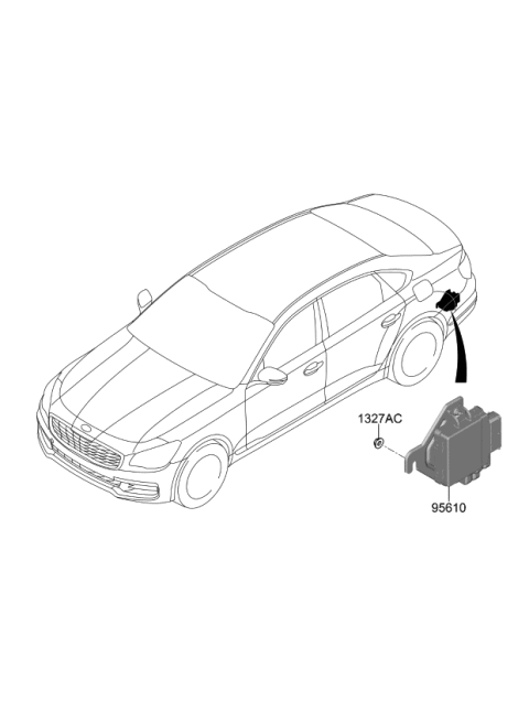 2020 Kia K900 Module Assembly-Ecs Diagram for 95610J6000