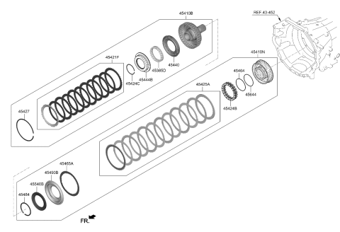 2020 Kia K900 Transaxle Clutch-Auto Diagram 1