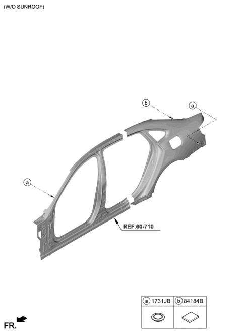 2020 Kia K900 Sunroof Diagram 2