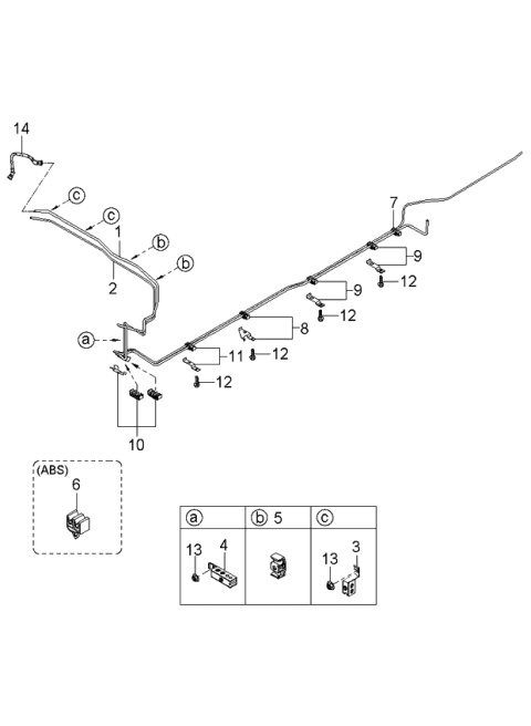 2004 Kia Rio Pipe-EVAPORATOR Diagram for 31213FD200