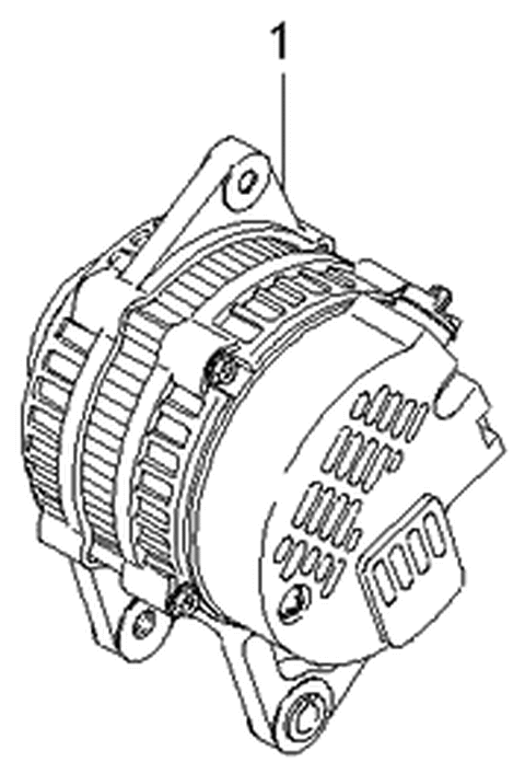 2003 Kia Rio ALTERNATOR Diagram for 0K30D18300