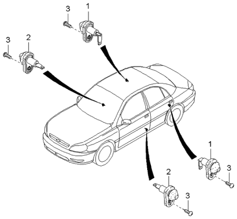 2005 Kia Rio Door Switch Diagram