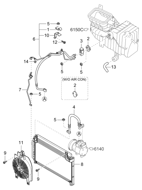 2000 Kia Rio Air Con Diagram 1