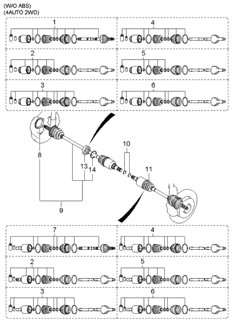 2002 Kia Rio Drive Shaft Diagram 2