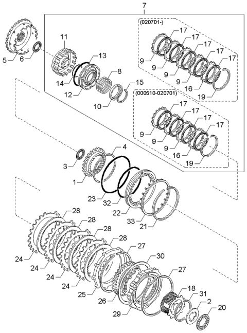 2005 Kia Rio Governor, Low & Reverse Piston Diagram