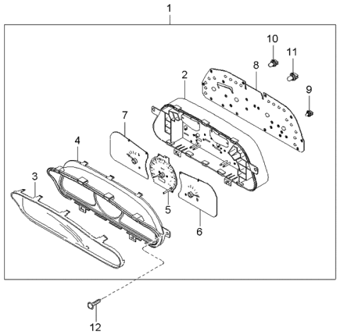 2002 Kia Rio Bulb-Cap Diagram for 0K30A55431