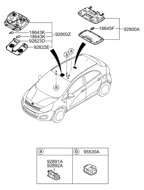 2015 Kia Rio Mic Assembly-Hands Free Diagram for 965753S600DCM