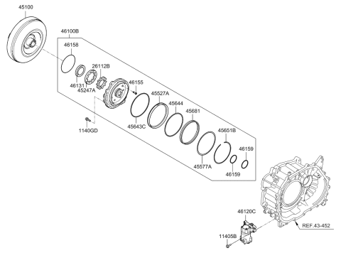 2015 Kia Rio Converter Assembly-Torque Diagram for 4510026061