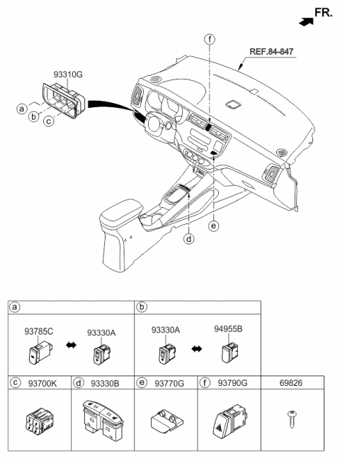 2012 Kia Rio Switch Diagram 1