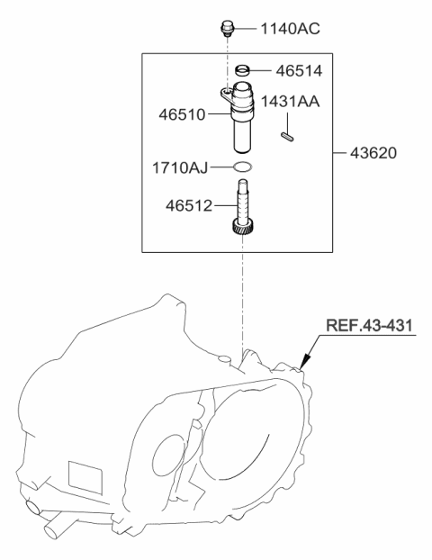 2015 Kia Rio Speedometer Driven Gear Diagram