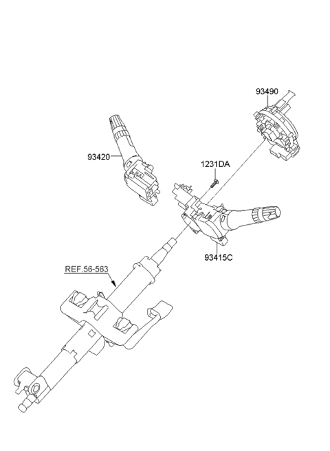 2012 Kia Rio Multifunction Switch Diagram