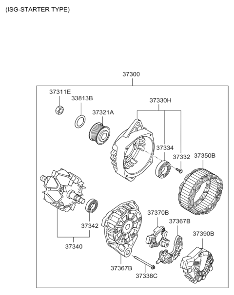 2012 Kia Rio Alternator Diagram 2