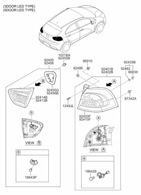 2015 Kia Rio Rear Combination Lamp Diagram 2
