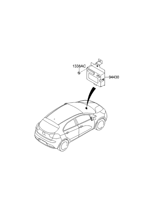 2013 Kia Rio Inverter Assembly Diagram for 9544926550