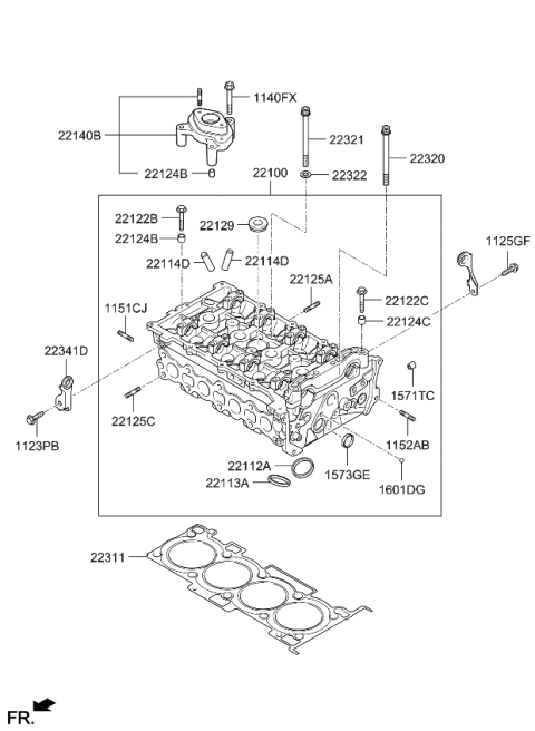 2015 Kia Optima Cylinder Head Diagram 2