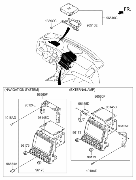 2015 Kia Optima External Memory-Map Diagram for 965542T720