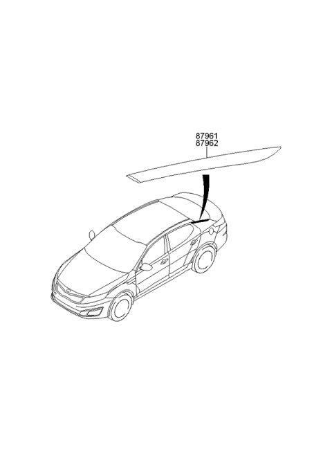 2015 Kia Optima Quarter Window Diagram