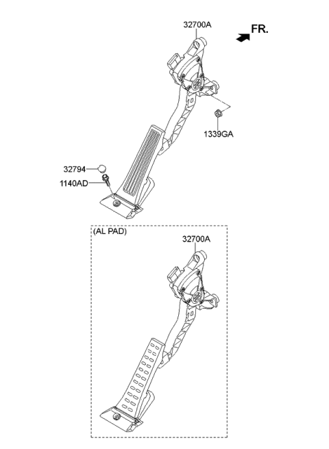 2014 Kia Optima Accelerator Pedal Diagram