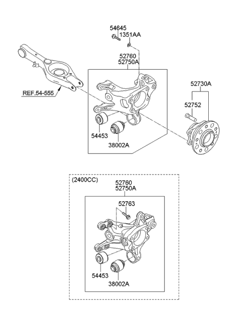 2014 Kia Optima US Georgia Made Rear Axle Diagram