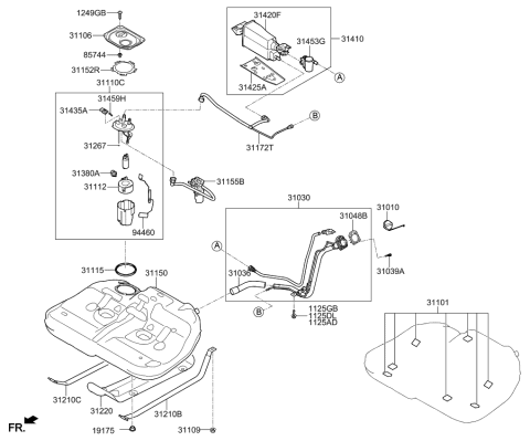 2015 Kia Optima Fuel System Diagram