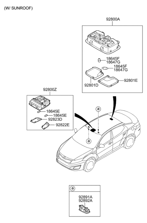 2014 Kia Optima Room Lamp Diagram 2