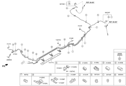 2022 Kia Sportage Tube-Fuel Vapor Diagram for 31340D9300